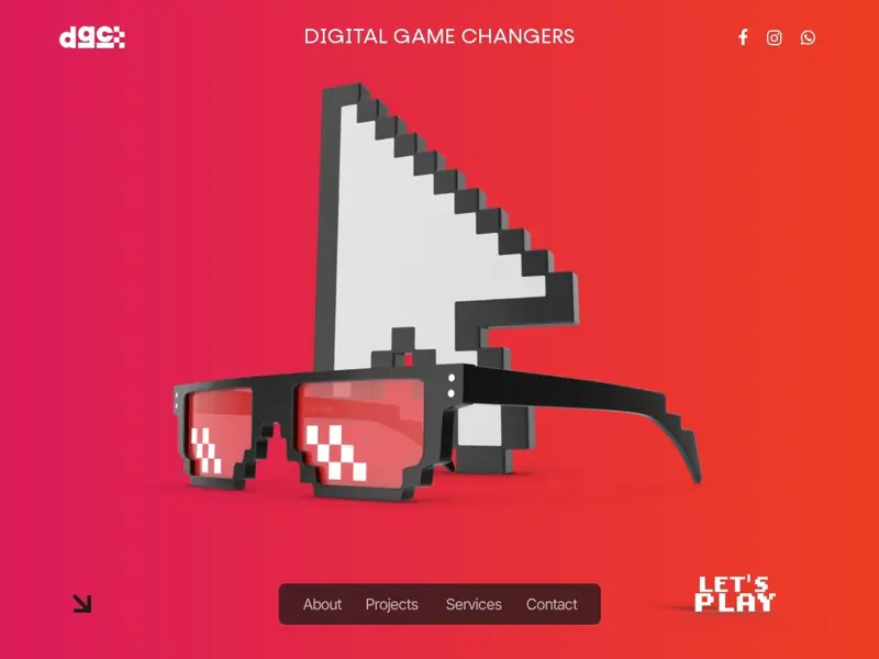 Screenshot of the Digital Game Changers website