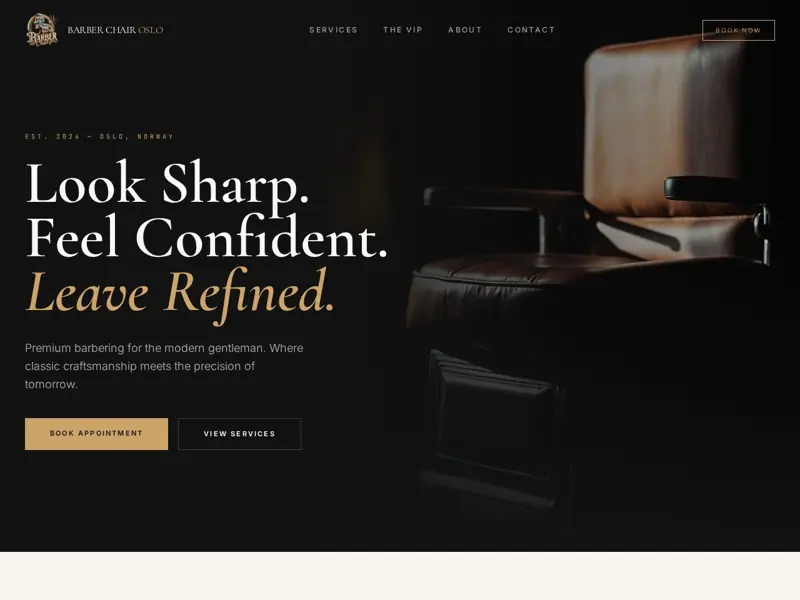Screenshot of the Sharp Grooming Hub website